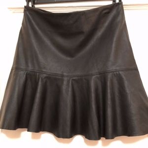 Stylish Vegan Leather Mini Skirt